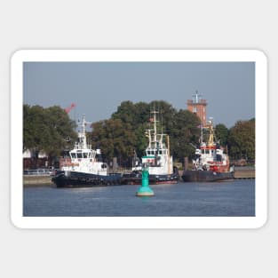 Landing stage on the Weser, Brake, district of Wesermarsch Sticker